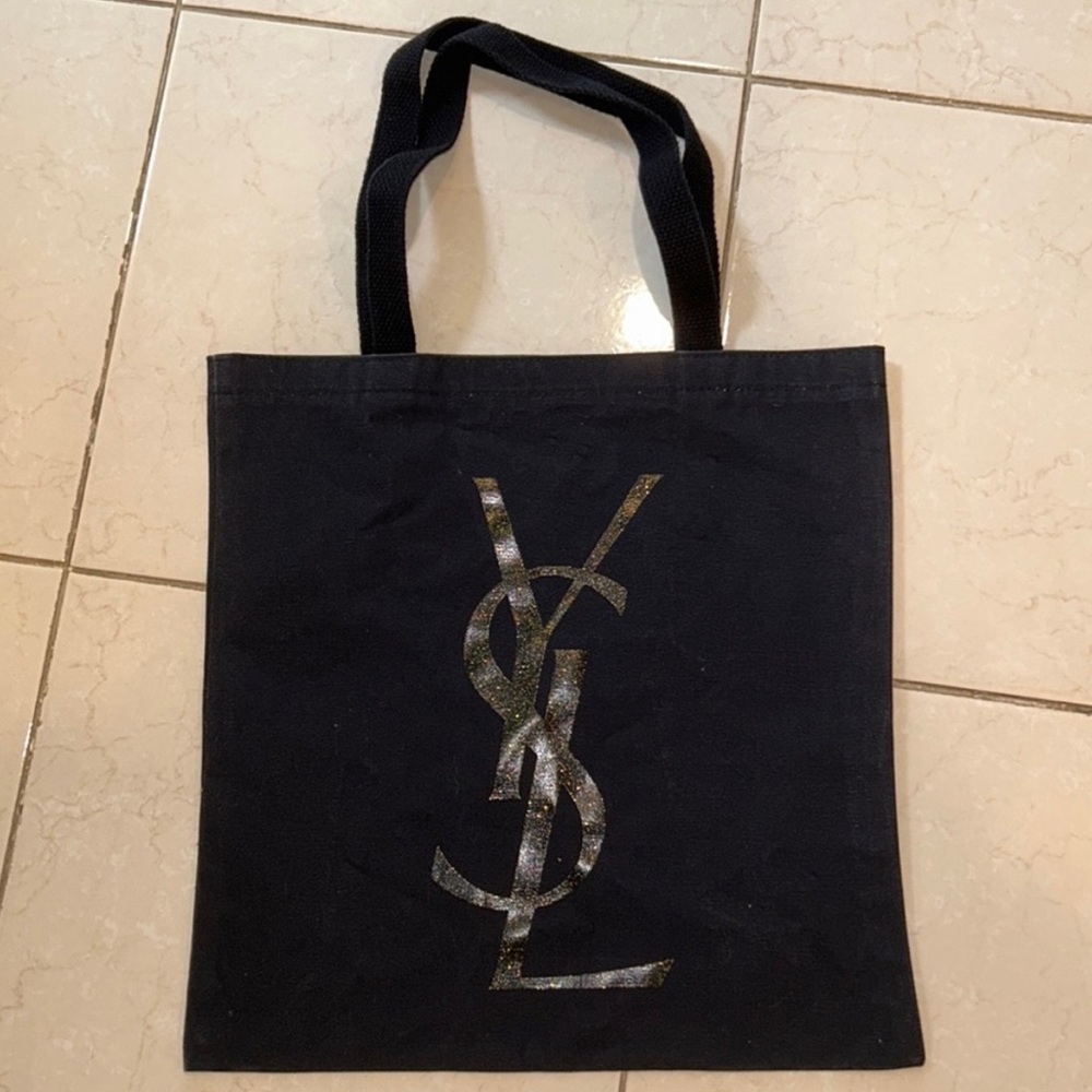 YSL glitter tote bag